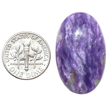 Siberian Charoite 18.3x30.15x5 mm Oval Shape Polished Gemstone LS102-08846
