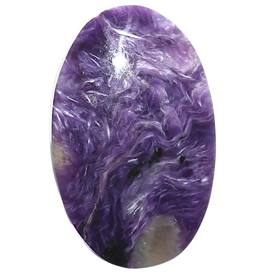 Siberian Charoite 19.3x30.6x5.5 mm Oval Shape Polished Gemstone LS102-08847