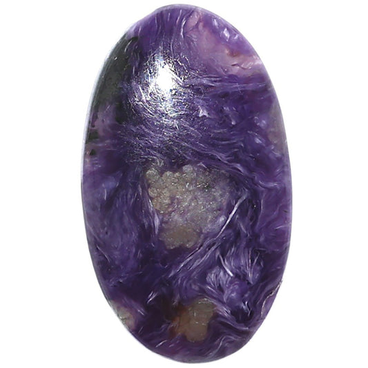 Siberian Charoite 18.3x31.2x5.5 mm Oval Shape Polished Gemstone LS102-08848