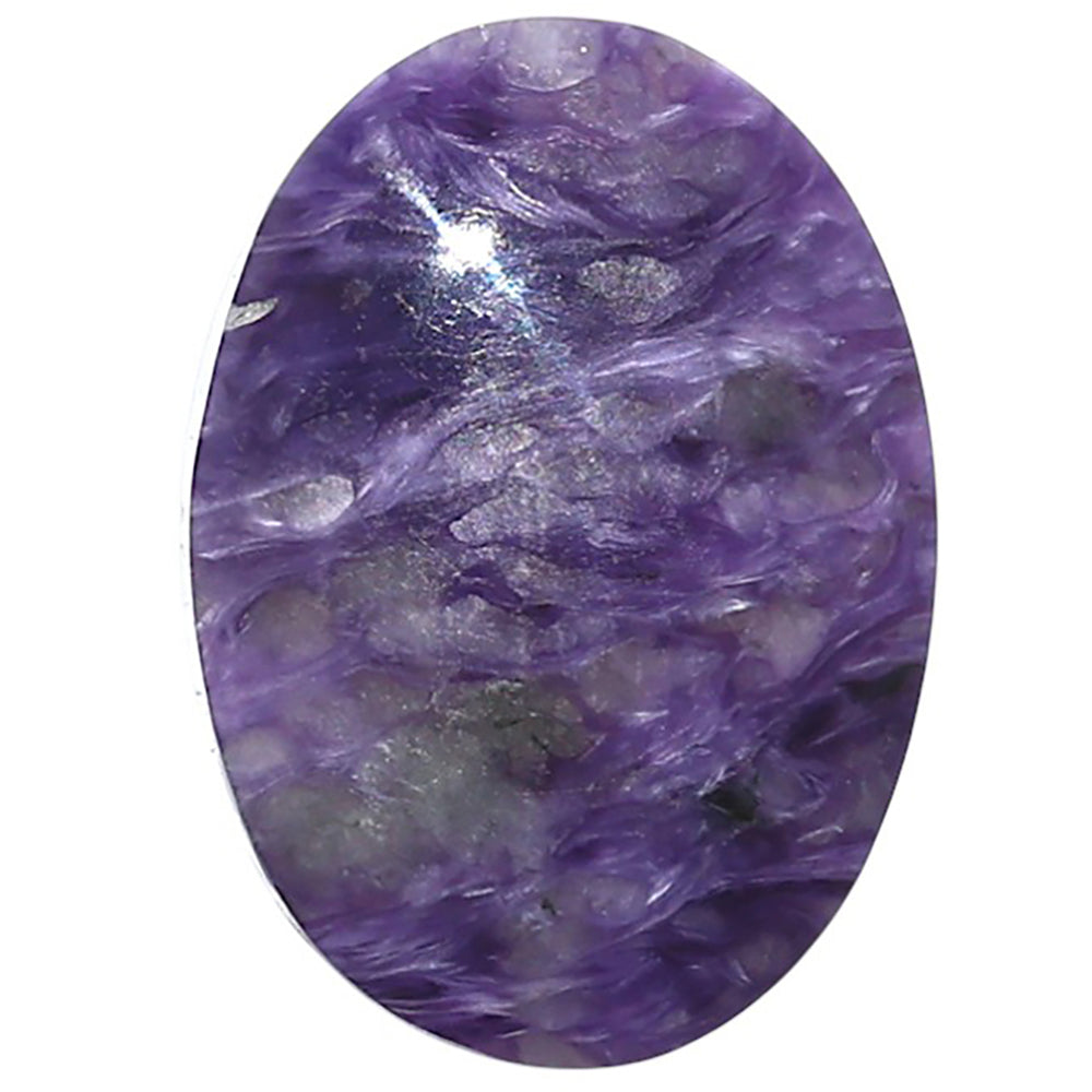 Siberian Charoite 17.1x24.15x6.5 mm Oval Shape Polished Gemstone LS102-08849