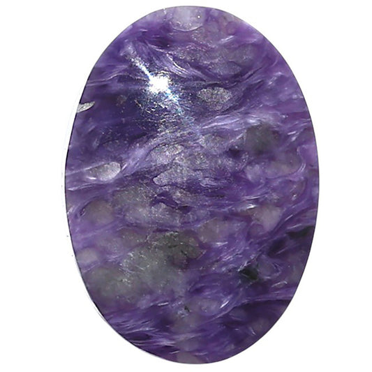 Siberian Charoite 17.1x24.15x6.5 mm Oval Shape Polished Gemstone LS102-08849