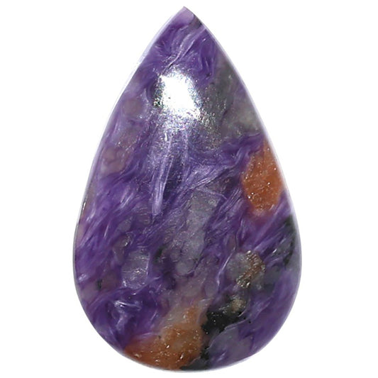 Siberian Charoite 17.2x27.9x5 mm Pear Shape Polished Gemstone LS102-08851