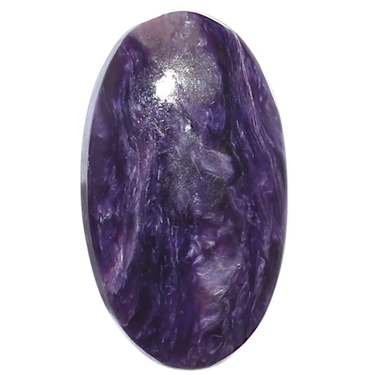 Siberian Charoite 15.5x27.15x5.5 mm Oval Shape Polished Gemstone LS102-08852