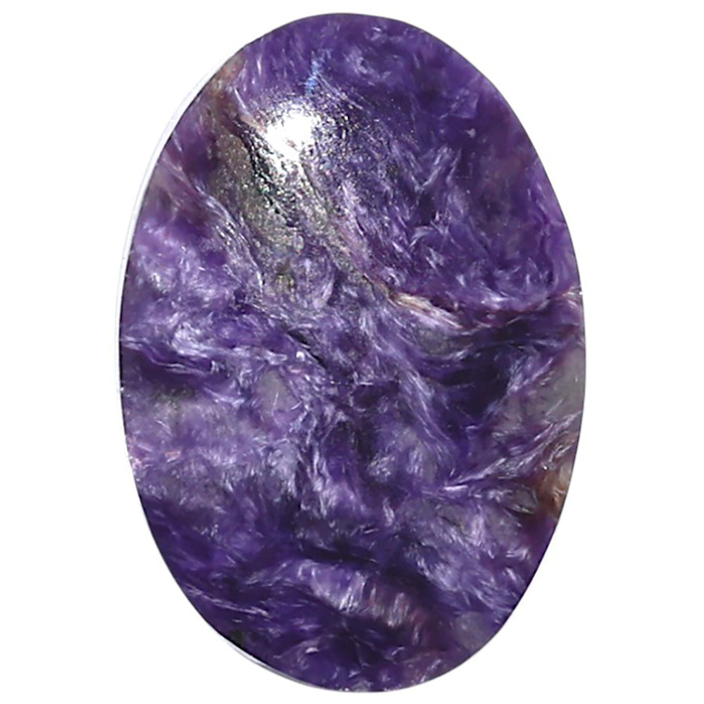 Siberian Charoite 18.6x27x5 mm Oval Shape Polished Gemstone LS102-08854