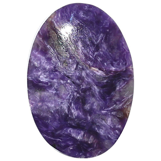 Siberian Charoite 18.6x27x5 mm Oval Shape Polished Gemstone LS102-08854