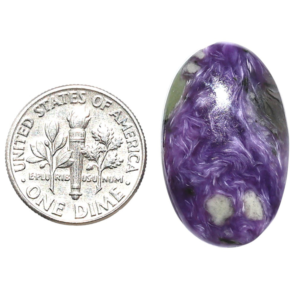 Siberian Charoite 16x25.9x6 mm Oval Shape Polished Gemstone LS102-08856