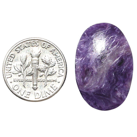 Siberian Charoite 16x24x6.8 mm Oval Shape Polished Gemstone LS102-08857