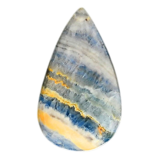 Blue Scheelite 19.9x33.5x5.3 mm Pear Shape Polished Gemstone LS103-06047