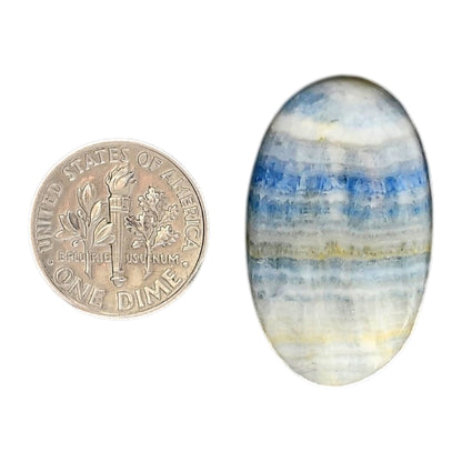 Blue Scheelite 18.3x30.5x6.5 mm Oval Shape Polished Gemstone LS103-06049
