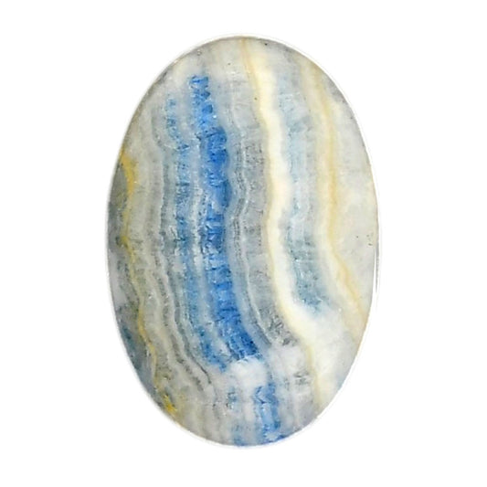 Blue Scheelite 20.5x31x6.5 mm Oval Shape Polished Gemstone LS103-06050