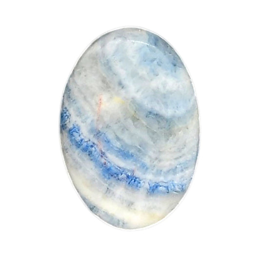Blue Scheelite 17.8x25.6x5.7 mm Oval Shape Polished Gemstone LS103-06054