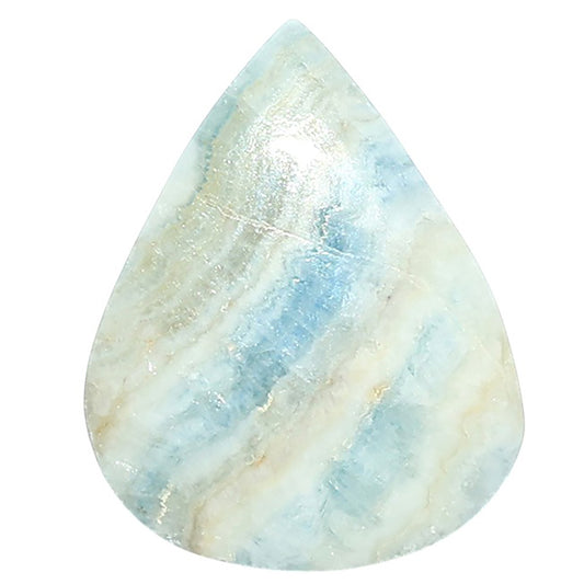 Blue Scheelite 20.5x25.7x4 mm Pear Shape Polished Gemstone LS103-08086