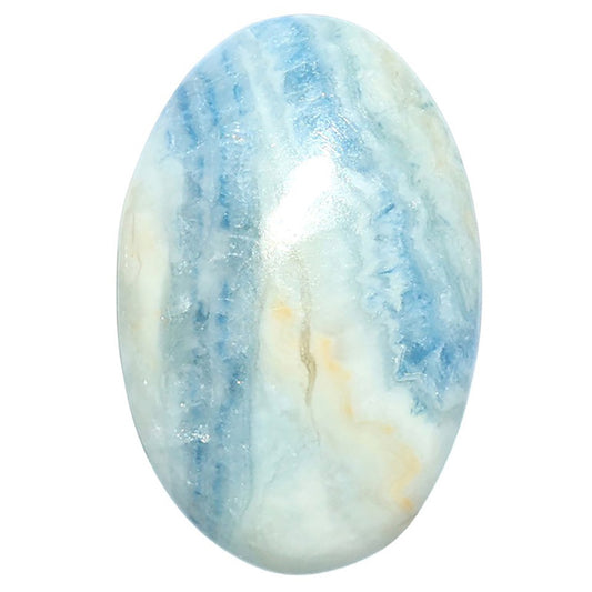 Blue Scheelite 20x30.6x5.5 mm Oval Shape Polished Gemstone LS103-08089