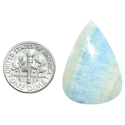 Blue Scheelite 20.4x29x5.5 mm Pear Shape Polished Gemstone LS103-08091