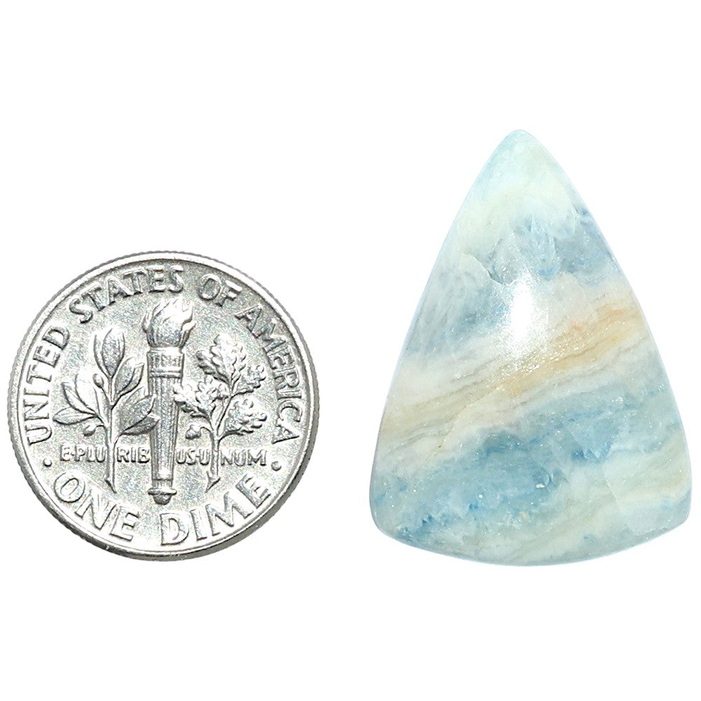Blue Scheelite 18.5x25x5 mm Fancy Shape Polished Gemstone LS103-08093