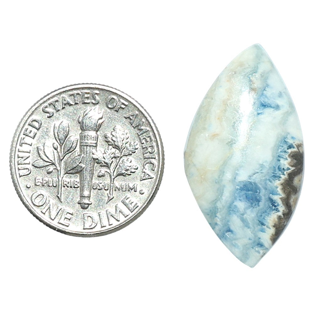 Blue Scheelite 14x25.9x5 mm Marquise Shape Polished Gemstone LS103-08095