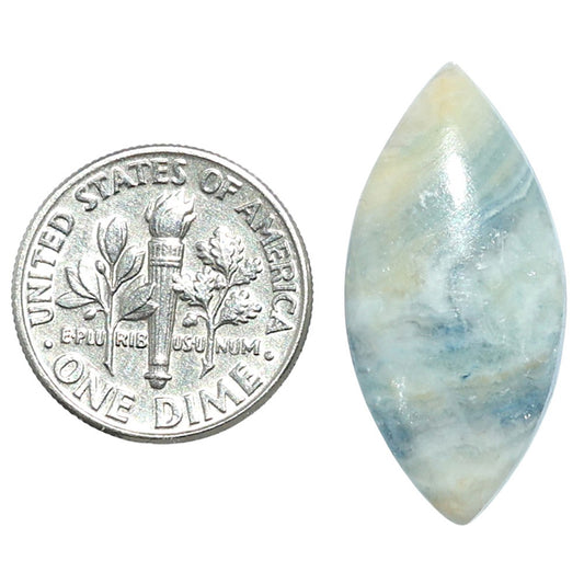 Blue Scheelite 13.2x27.45x4.5 mm Marquise Shape Polished Gemstone LS103-08098
