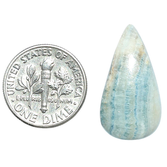 Blue Scheelite 13x24.55x5 mm Pear Shape Polished Gemstone LS103-08099