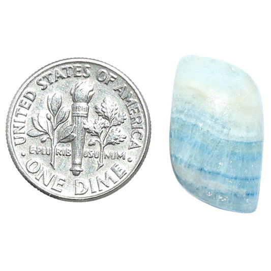 Blue Scheelite 11.5x21x4 mm Fancy Shape Polished Gemstone LS103-08102