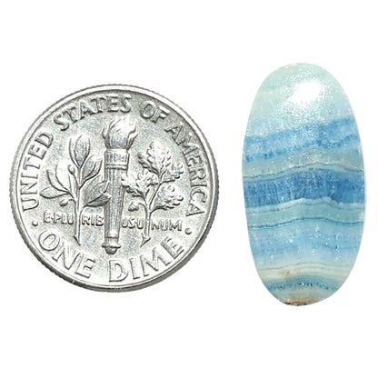 Blue Scheelite 10.5x20.65x3.7 mm Oval Shape Polished Gemstone LS103-08103