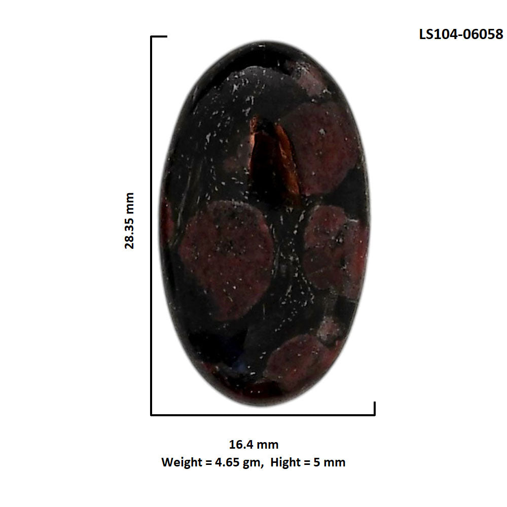 Eudialyte 16.4x28.35x5 mm Oval Shape Polished Gemstone LS104-06058