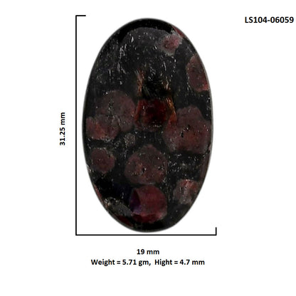 Eudialyte 19x31.25x4.7 mm Oval Shape Polished Gemstone LS104-06059