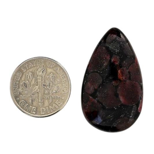 Eudialyte 18x30.55x5 mm Pear Shape Polished Gemstone LS104-06061