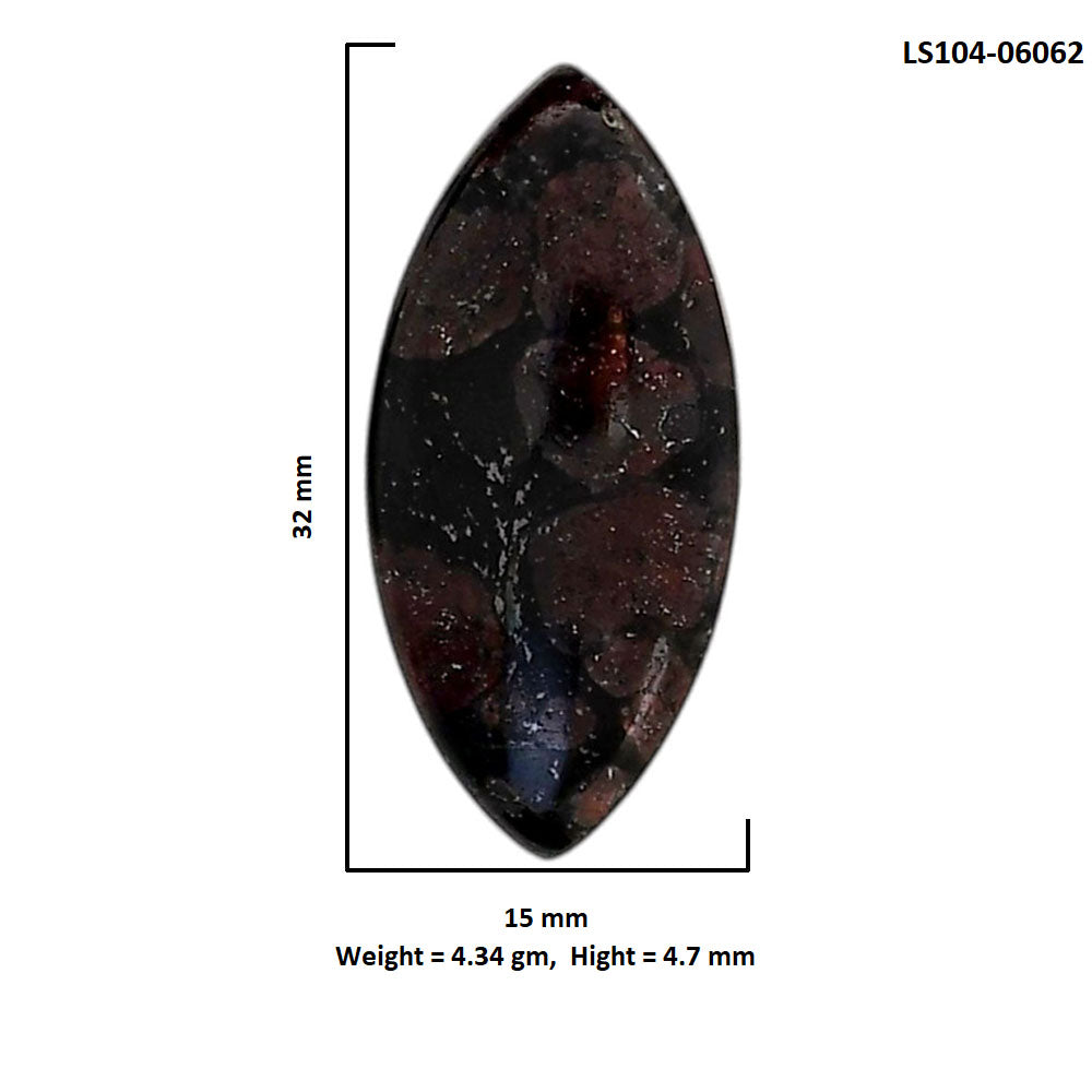 Eudialyte 15x32x4.7 mm Marquise Shape Polished Gemstone LS104-06062