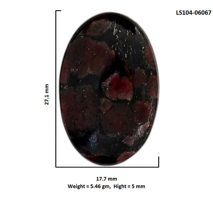 Eudialyte 17.7x27.1x5 mm Oval Shape Polished Gemstone LS104-06067