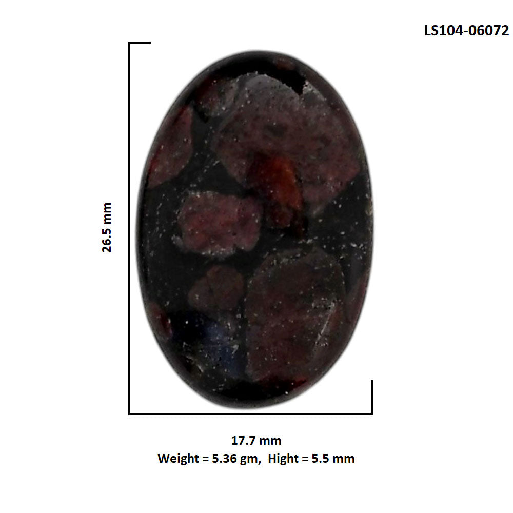 Eudialyte 17.7x26.5x5.5 mm Oval Shape Polished Gemstone LS104-06072