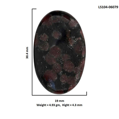 Eudialyte 19x30.4x4.3 mm Oval Shape Polished Gemstone LS104-06079