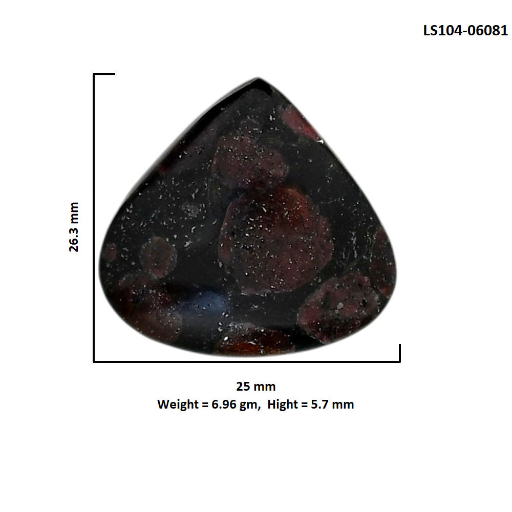 Eudialyte 25x26.3x5.7 mm Heart Shape Polished Gemstone LS104-06081