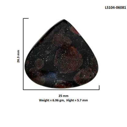 Eudialyte 25x26.3x5.7 mm Heart Shape Polished Gemstone LS104-06081
