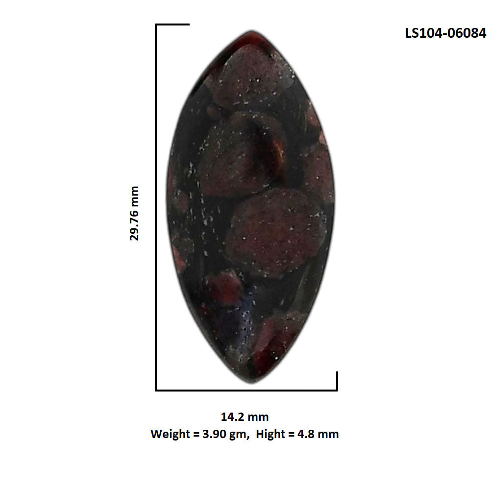 Eudialyte 14.2x29.76x4.8 mm Marquise Shape Polished Gemstone LS104-06084