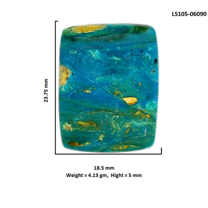 Peruvian Opalina 18.5x23.75x5 mm Cushion Shape Polished Gemstone LS105-06090