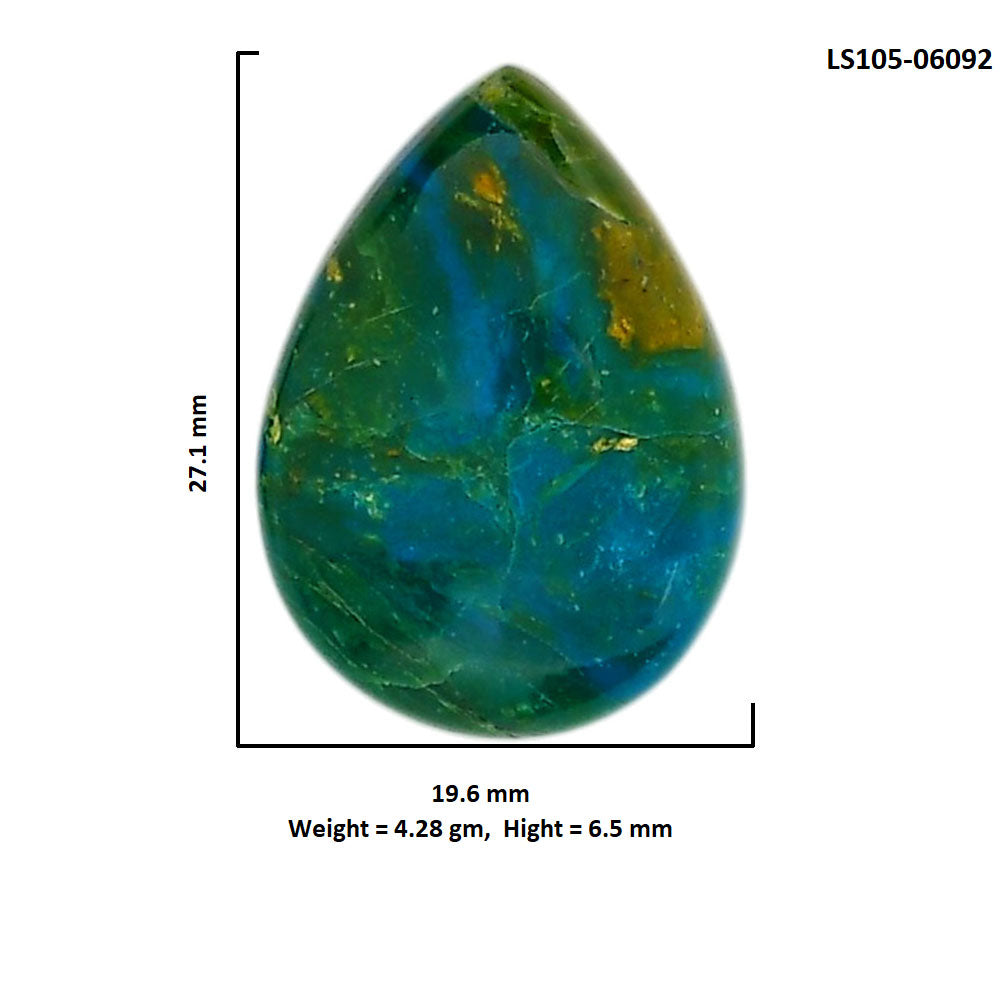 Peruvian Opalina 19.6x27.1x6.5 mm Pear Shape Polished Gemstone LS105-06092