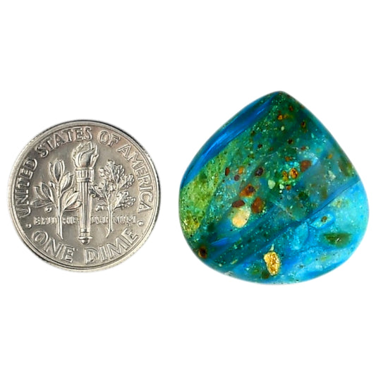 Peruvian Opalina 22.3x22.7x6.5 mm Heart Shape Polished Gemstone LS105-06099