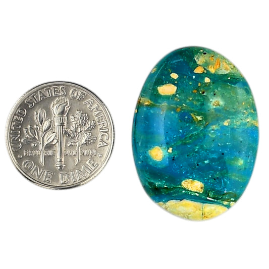 Peruvian Opalina 20.85x28.5x5.5 mm Oval Shape Polished Gemstone LS105-06105