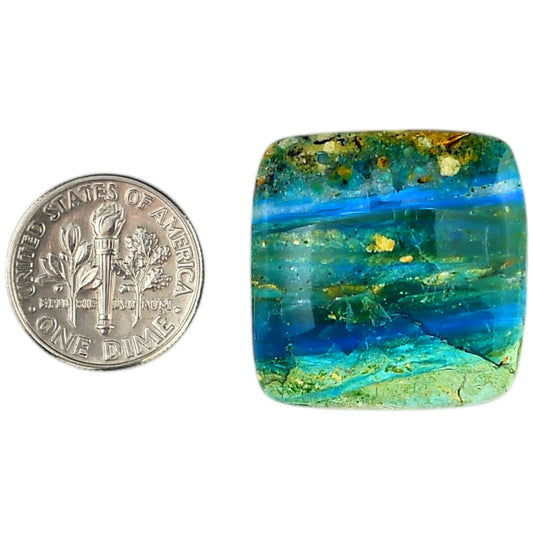 Peruvian Opalina 25x25.4x6.5 mm Cushion Shape Polished Gemstone LS105-06109