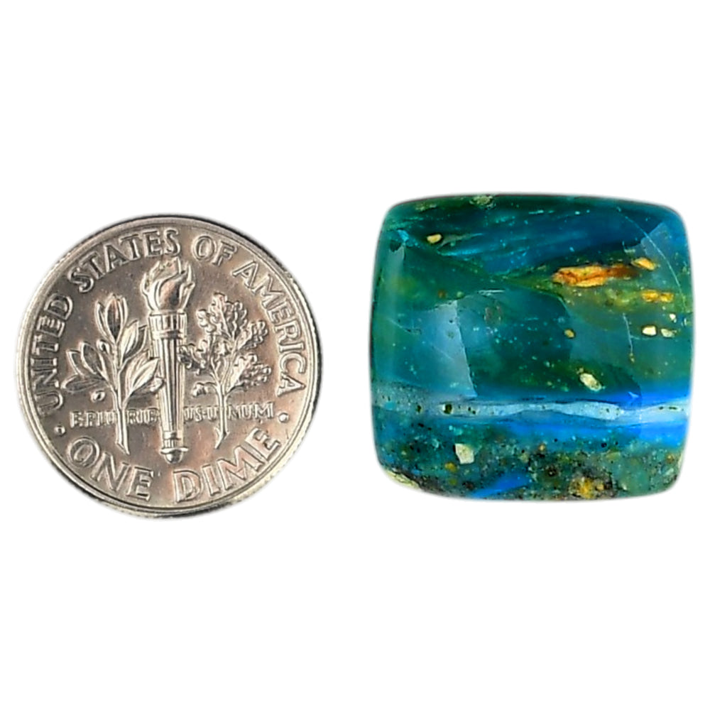 Peruvian Opalina 18.3x19.2x6 mm Cushion Shape Polished Gemstone LS105-06116