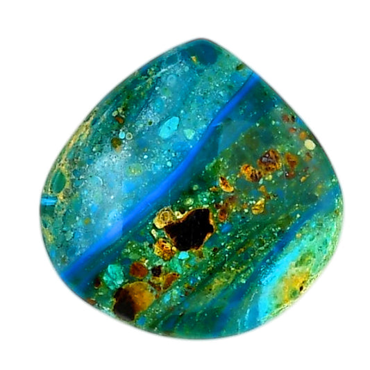 Peruvian Opalina 26.6x26.8x5 mm Heart Shape Polished Gemstone LS105-06119