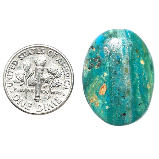 Peruvian Opalina 18.3x24.5x5 mm Oval Shape Polished Gemstone LS105-08609