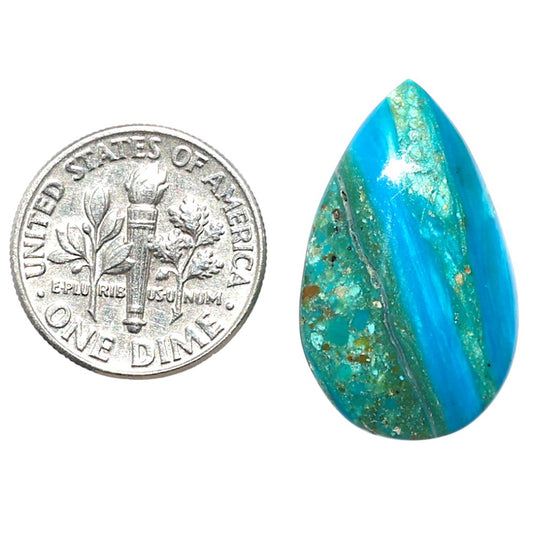 Peruvian Opalina 15.3x25.25x5 mm Pear Shape Polished Gemstone LS105-08612