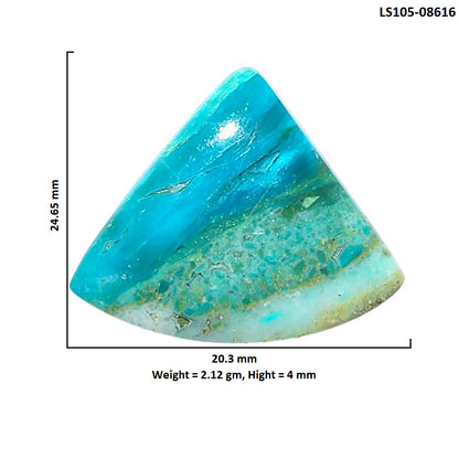 Peruvian Opalina 20.3x24.65x4 mm Fancy Shape Polished Gemstone LS105-08616