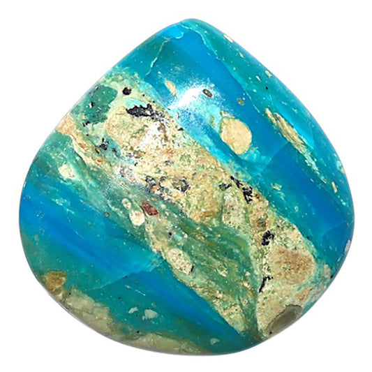 Peruvian Opalina 24.8x24.9x6 mm Heart Shape Polished Gemstone LS105-08628