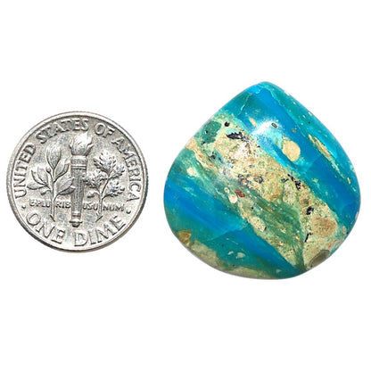 Peruvian Opalina 24.8x24.9x6 mm Heart Shape Polished Gemstone LS105-08628