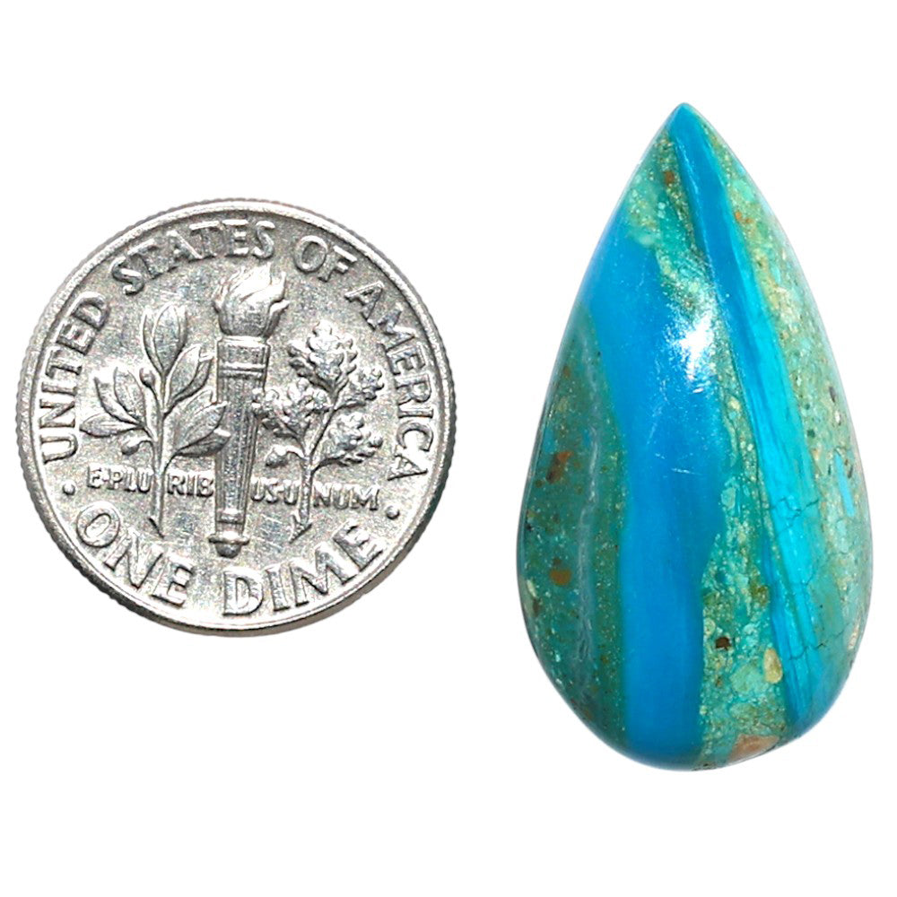 Peruvian Opalina 14.5x27.1x6.5 mm Pear Shape Polished Gemstone LS105-08631
