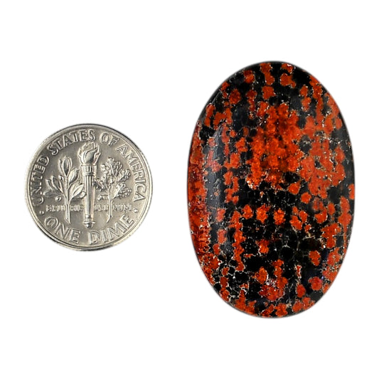 Fireworks Obsidian 23.45x35.75x4.5 mm Oval Shape Polished Gemstone LS106-06123