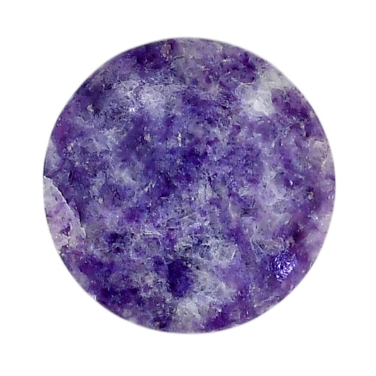 Lepidolite 27.7x27.7x5 mm Round Shape Polished Gemstone LS107-06156