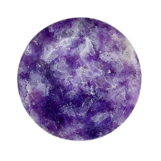 Lepidolite 26.5x26.5x5 mm Round Shape Polished Gemstone LS107-06159